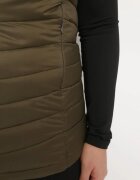 alnwick Vestă Matlasată Verde închis cu fermoar cu glugă și buzunare Faporga