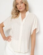 ambitionfly Cămașă Bej închis Din bumbac cu Broderie Decorativă Teladwena