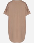 ambitionfly Rochie Ciemnobej Tip cutie cu Viscoză și Imprimeu Decorativ Elaniriel