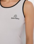 ambitionfly Top Gri din viscoză decorat cu imprimeu Amovara
