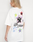 ambitionfly Tricou Alb din Bumbac Decorat cu Stele Karretia