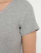 ambitionfly Tricou Gri Vâscoză în Stil Clasic Belreti