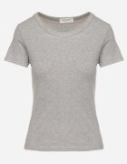 ambitionfly Tricou Gri Vâscoză în Stil Clasic Belreti