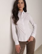 ann gissy Cămașă Albă cu mânecă lungă încheiată cu nasturi Vikra