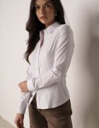 ann gissy Cămașă Albă cu mânecă lungă încheiată cu nasturi Vikra