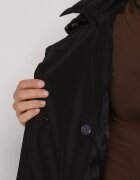 ann gissy Geacă Neagră Matlasată cu Cordon Gutdat