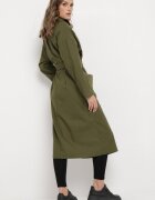 ann gissy Palton Verde Oversize cu Cordon Ziyanna