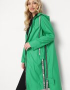 ann gissy Palton Verde Peste Genunchi Cu Glugă Katine