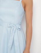 ann gissy Rochie Albastră din Vâscoză cu Model cu Dungi Dolereia