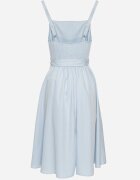ann gissy Rochie Albastră din Vâscoză cu Model cu Dungi Dolereia