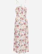 ann gissy Rochie Roz din Viscoză cu croială evazată cu imprimeu floral Nalorene