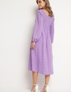 ann gissy Rochie Violet Evazată Midi în buline Farnai