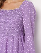ann gissy Rochie Violet Evazată Midi în buline Farnai