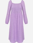 ann gissy Rochie Violet Evazată Midi în buline Farnai