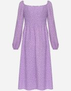 ann gissy Rochie Violet Evazată Midi în buline Farnai