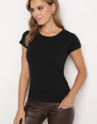 ann gissy Tricou Clasic Din bumbac Negru Zeiola