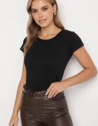 ann gissy Tricou Clasic Din bumbac Negru Zeiola
