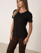ann gissy Tricou Negru Din Bumbac cu Croială Clasică Iridessae