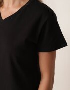 ann gissy Tricou Negru Din Bumbac cu Croială Clasică Iridessae