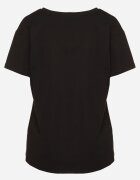ann gissy Tricou Negru Din Bumbac cu Croială Clasică Iridessae