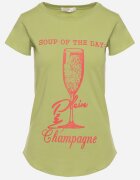 aosen Tricou Clasic Verde deschis de bumbac Imprimat Getantia