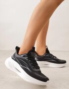 apawwa Adidași Negri cu Talpă Groasă cu Motiv Geometric Nedaneira