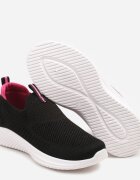 apawwa Adidași sport Negru-Fuchsia Slip-on din plasă cu talpă din spumă Eldriva
