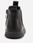 apawwa Botine Casual în Stil Chelsea cu Vârf Larg Dionne Negre