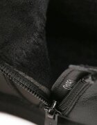 apawwa Botine Casual în Stil Chelsea cu Vârf Larg Dionne Negre