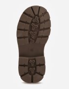 apawwa Botine lăcuite cu talpă profilată și fundiță decorativă detașabilă Raimara Bej