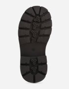 apawwa Botine lăcuite cu talpă profilată și fundiță decorativă detașabilă Raimara Negre