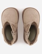 apawwa Ghete cu gambă șifonată și curea decorativă cu cataramă Neresa Bej