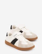 apawwa Încălțăminte Sport Bej și Negru Sneakers în Stil Tenis Aurarenna