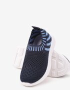 apawwa Pantofi Sport Adidași Bleu marin-Albastru cu Dungi Liramesa