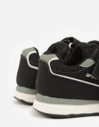 apawwa Pantofi Sport Adidași Negri cu Branț din Piele și Inserții din Plasă Phaethiax