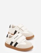 apawwa Pantofi Sport Bej Adidași cu Branț din Piele Naturală și Barete Petogenia