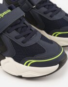 apawwa Pantofi Sport Bleumarin Sneakers cu Motiv Geometric Hythia