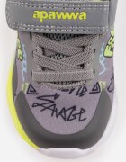 apawwa Pantofi Sport cu Print Decorativ și Talpă Groasă Athendia Gri