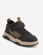 apawwa Pantofi sport din denim cu detaliu embosat decorativ pe laterală Bamatali Negri