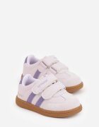 apawwa Pantofi Sport Mov Sneakers cu branț din piele naturală și curele Petogenia