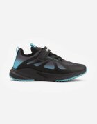 apawwa Pantofi Sport Negru-Bleumarin Sneakers cu Model Geométric Phalilopei