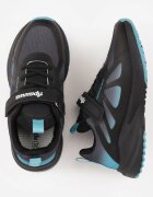 apawwa Pantofi Sport Negru-Bleumarin Sneakers cu Model Geométric Phalilopei