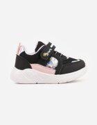 apawwa Pantofi Sport Negru-Violet Sneakers cu Talpă Groasă cu Ornamente Metalice Salanore