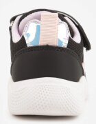 apawwa Pantofi Sport Negru-Violet Sneakers cu Talpă Groasă cu Ornamente Metalice Salanore