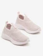 apawwa Pantofi Sport Roz Sneakers cu Partea Superioară Elastică Liasoria