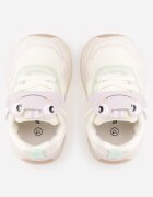 apawwa Pantofi Sport Sneakers Bej cu branț din piele și aplicații 3D Calonisse