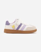 apawwa Pantofi Sport Sneakers Bej cu Branț din Piele și Curele și Cartofi Prăjiți Petheleia
