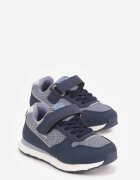 apawwa Pantofi Sport Sneakers Bleumarin cu Branț din Piele și Inserții din Plasă Phaethiax