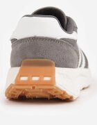 apawwa Pantofi sport sneakers cu scai și branț din piele Myrietara Gri