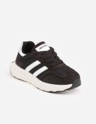 apawwa Pantofi sport sneakers cu scai și branț din piele Myrietara Negri